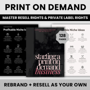 Print On Demand Business Handbook | DFY POD Digital Book | Gaining Passive Income Automatically
