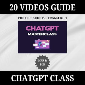 Unlock the true power of AI with the 20 Ultimate ChatGPT Masterclass Digital Video Course, carefully crafted to enhance your