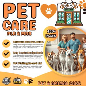 Pet Care Planner Bundle | PLR & MRR Digital Download