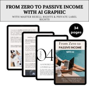 PLR Passive Income Ebook | AI Tools, Digital Marketing, Affiliate Marketing | Canva Template, Resell Rights Included, Comprehensive Guide for Building an Online Business