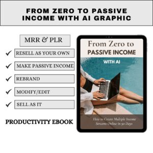 PLR Passive Income Ebook | AI Tools, Digital Marketing, Affiliate Marketing | Canva Template, Resell Rights Included, Comprehensive Guide for Building an Online Business