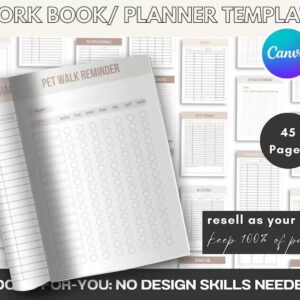 Pet Care Planner Bundle | PLR & MRR Digital Download