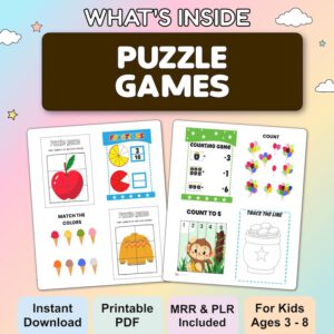 Kids Learning Activities Bundle | Over 10,000 Educational Resources for Children - Coloring Books, Worksheets (Includes PLR and MRR)
