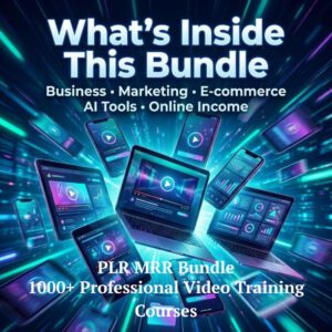 Over 900 Business Video Courses Bundle | Online Training Library with PLR, MRR, and Resell Rights