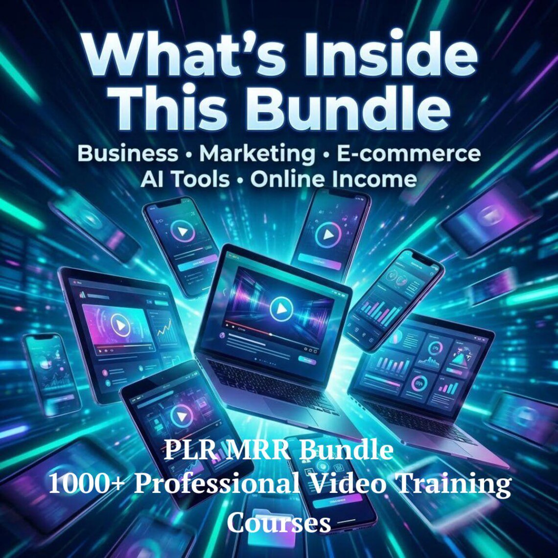 Over 900 Business Video Courses Bundle | Online Training Library with PLR, MRR, and Resell Rights - Image 5