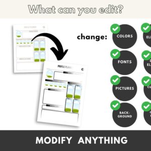 TikTok Content Planner Canva Template | Social Media Organizer with Resell Rights | Perfect for Influencers and Creators