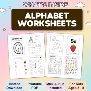 Kids Learning Activities Bundle | Over 10,000 Educational Resources for Children - Coloring Books, Worksheets (Includes PLR and MRR)