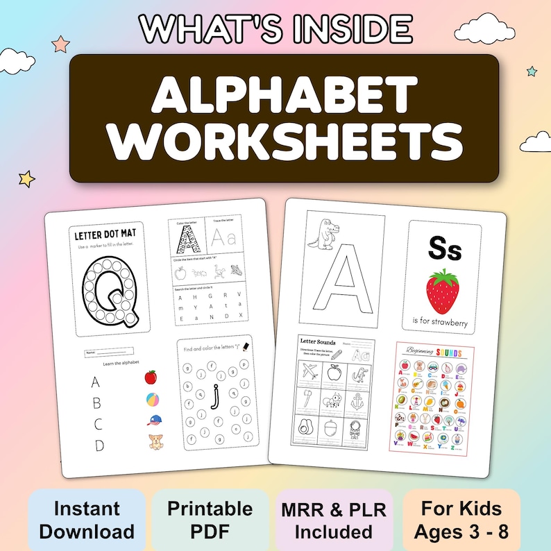 Kids Learning Activities Bundle | Over 10,000 Educational Resources for Children - Coloring Books, Worksheets (Includes PLR and MRR) - Image 7