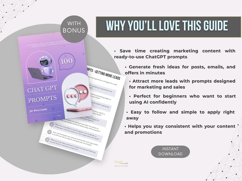 100 ChatGPT Prompts to Generate More Leads | AI-Driven Marketing Ideas | PLR & MRR Content | Boost Social Media Growth | Digital Resource for Entrepreneurs - Image 8